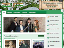 Tablet Screenshot of chicagoirishfest.com